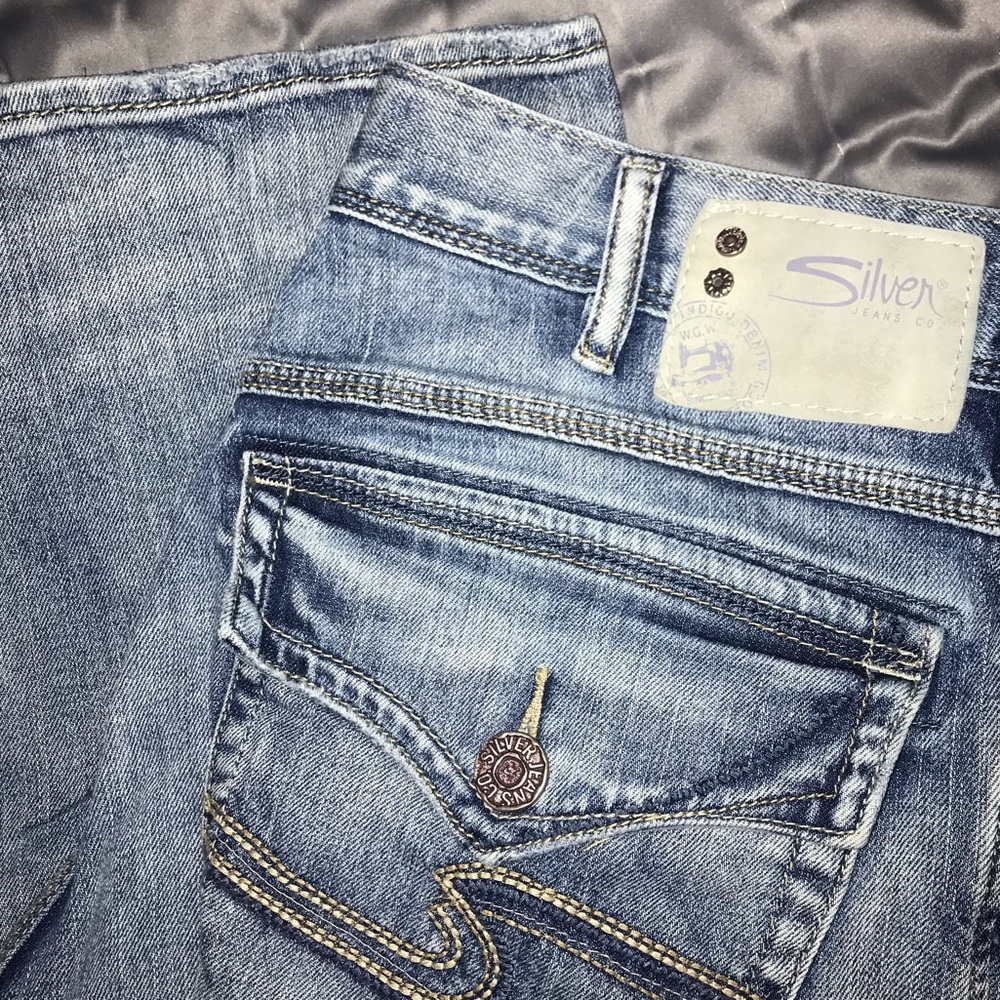MEN’S SILVER JEANS - “GORDIE” W34/L32